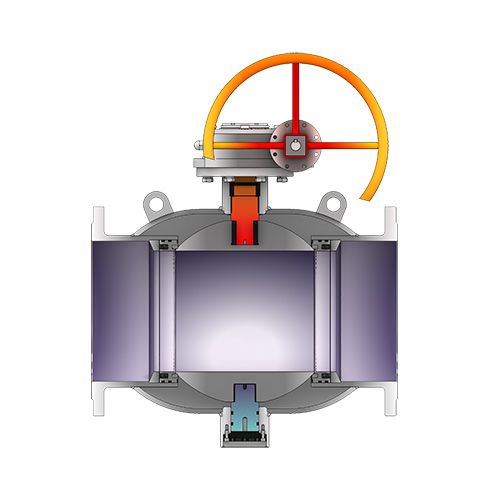 Válvula de brida de soldadura completa de turbina fija